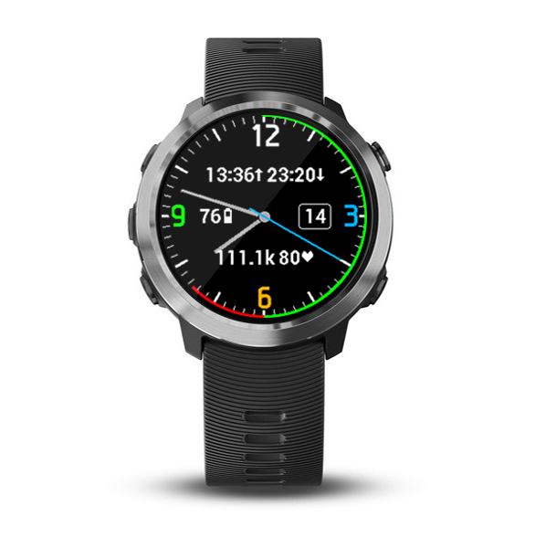 Garmin watch shop with second hand