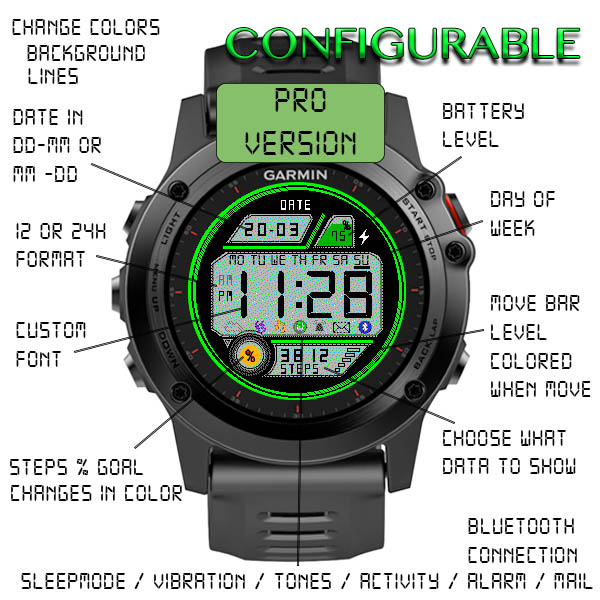 Garmin casio watch discount face