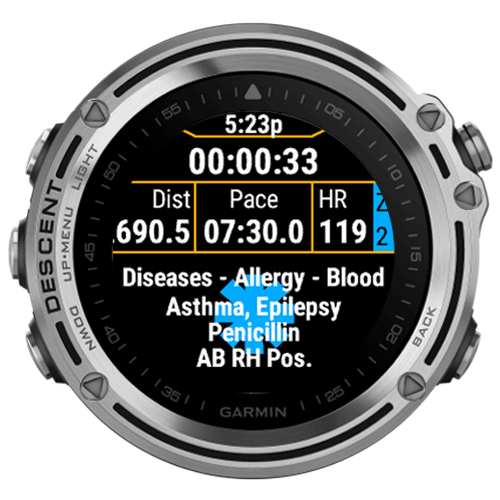 garmin vivoactive 3 emergency