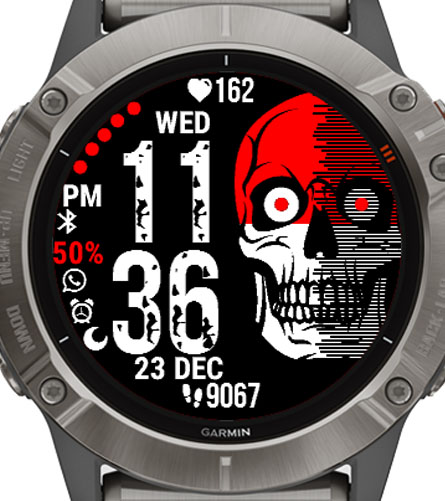 Watch with skull clearance face