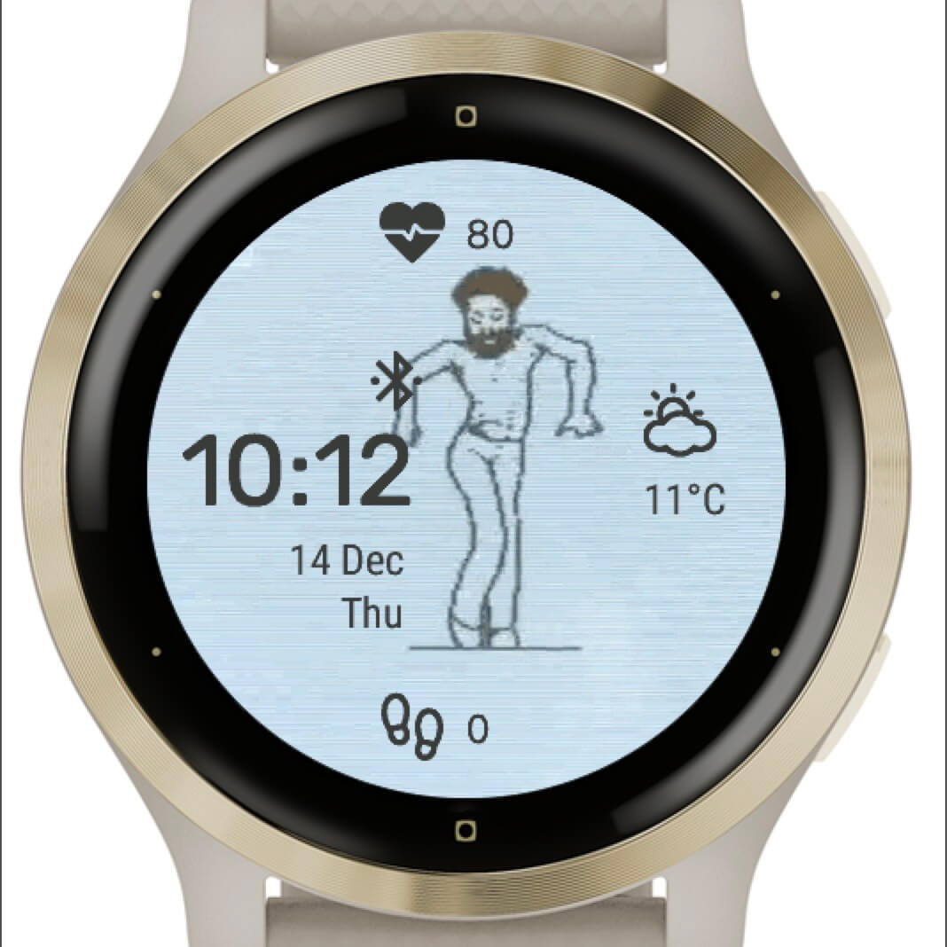 Dancing man Garmin Connect IQ