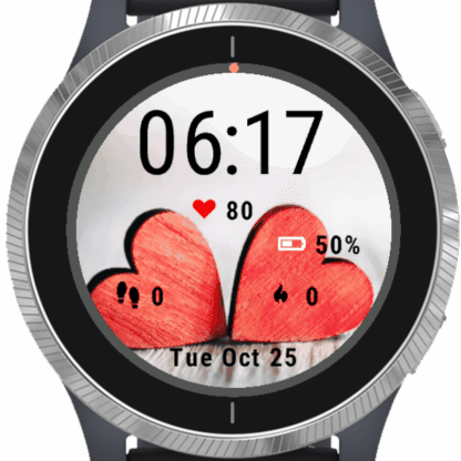 Garmin watch face with 2025 heart rate