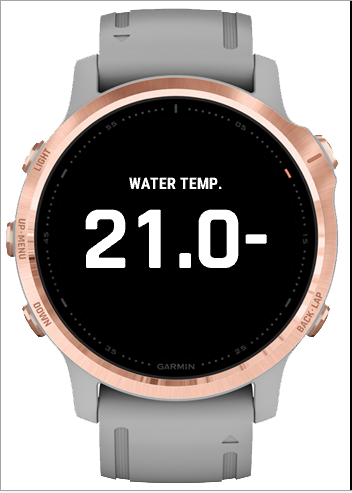 Water temperature Garmin Connect IQ