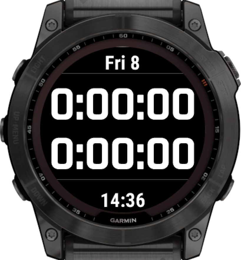 DualChrono | Garmin Connect IQ