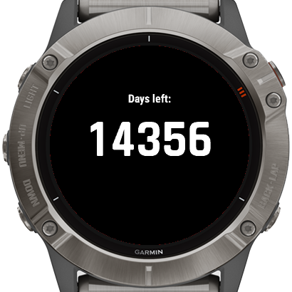 Stoic Death Timer Garmin Connect Iq