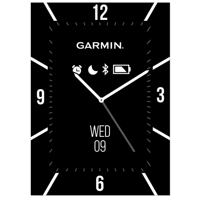 Modern Analog Garmin Connect Iq