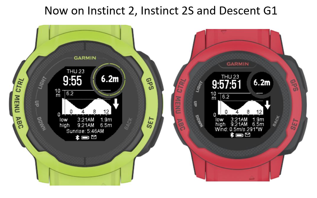 Garmin fenix 6 discount tides