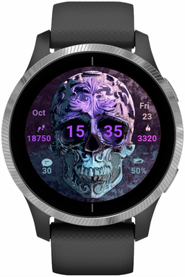 Skull watch face hot sale