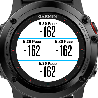 Garmin forerunner 30 store pace in km