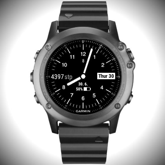 Garmin analog best sale watch face