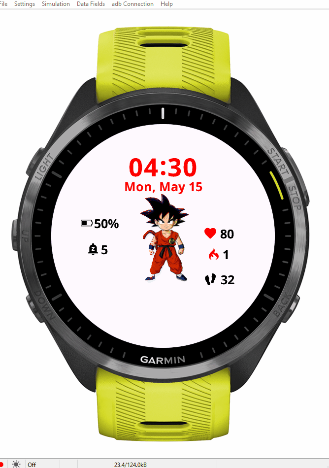 Goku Garmin Connect IQ