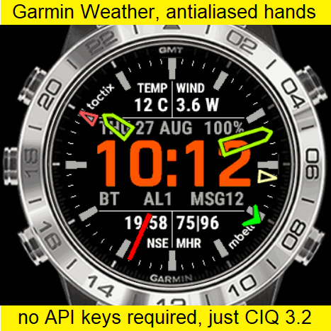 Garmin military clearance watch face