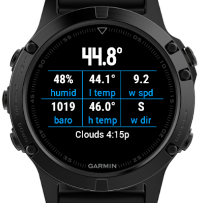 Weather app for store garmin forerunner 35