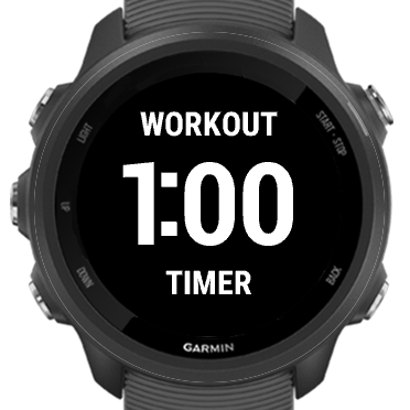 Garmin 245 timer hot sale