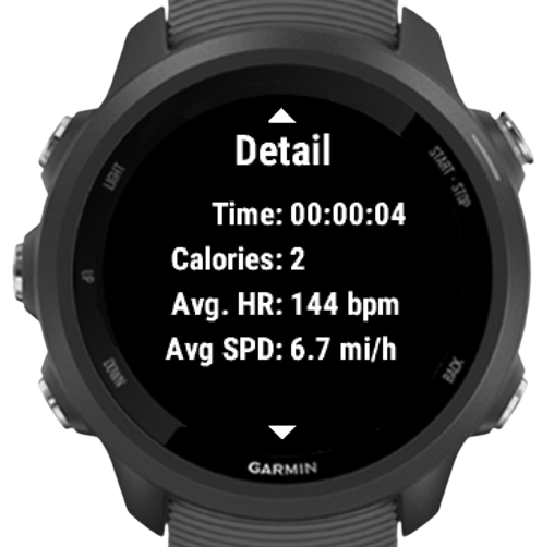 Garmin forerunner 245 online calories