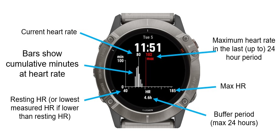 Garmin fenix 6 24 best sale hour clock