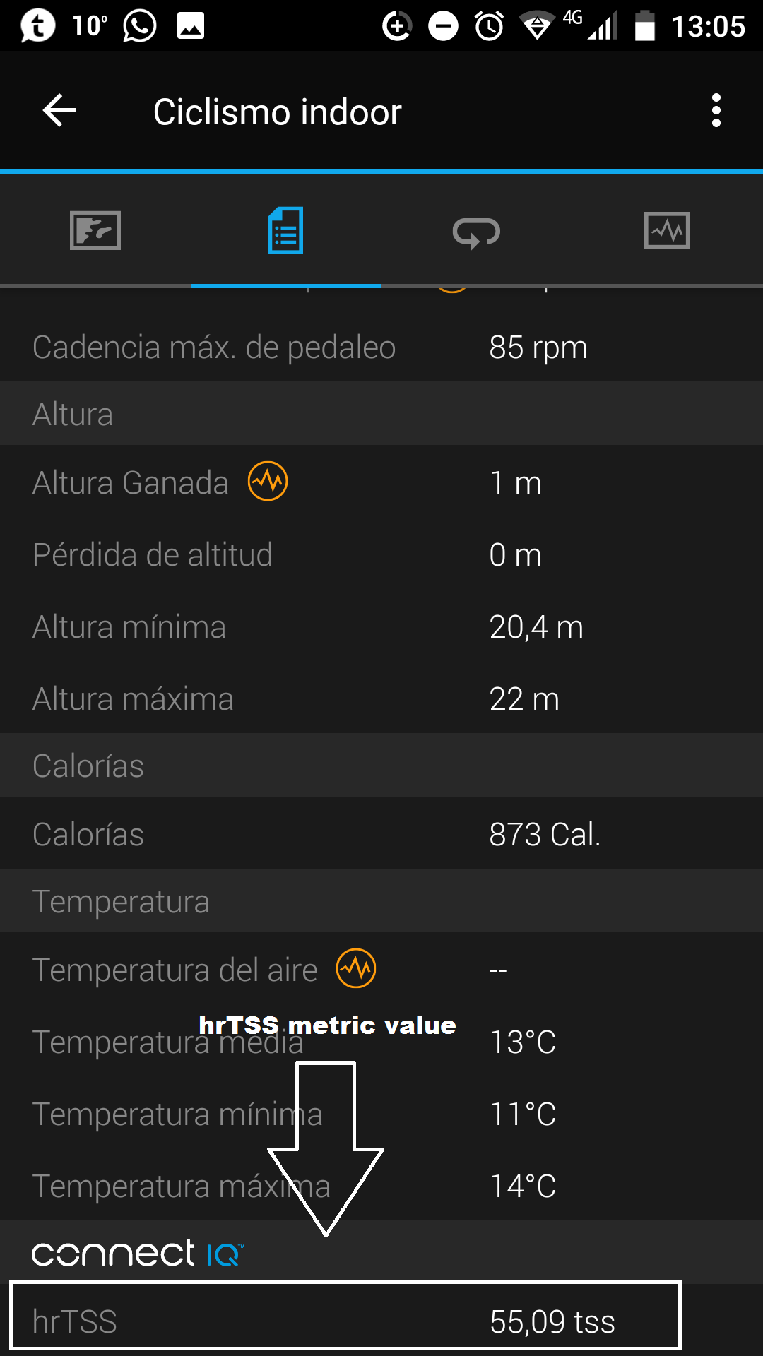 garmin connect stress score