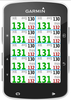 Garmin 520 cheap heart rate display
