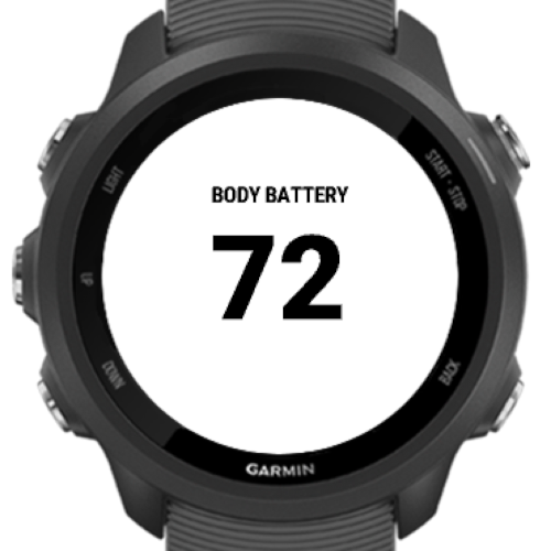 Body battery garmin forerunner 235 hot sale