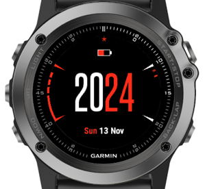 digital analog watch face