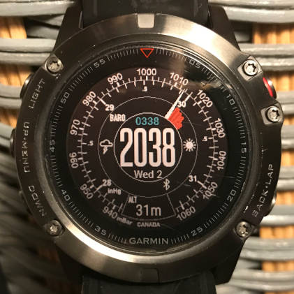 Garmin store fenix barometer