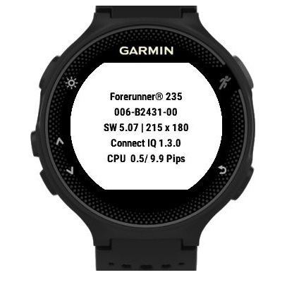 Connect IQ benchmark Garmin Connect IQ