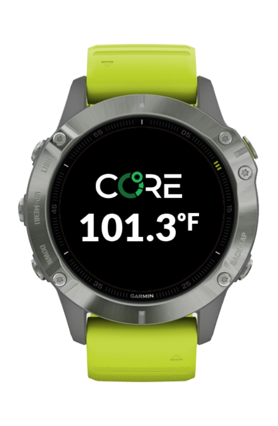 CORE Body Temperature Monitor Widget Garmin Connect IQ