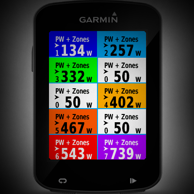 Garmin 520 hot sale power display