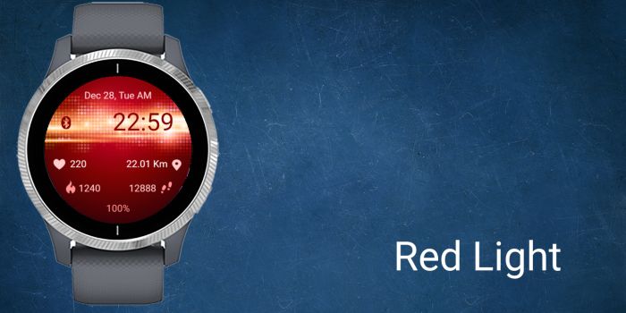 Red hot sale light watch