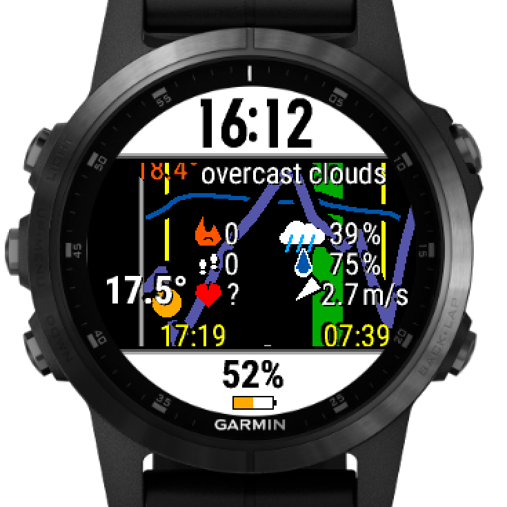 Weather app for garmin cheap forerunner 35