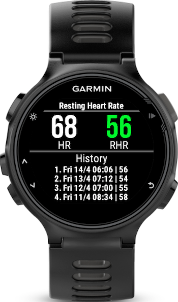 garmin forerunner 235 resting heart rate