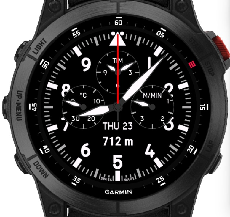 Altimeter Chrono Garmin Connect IQ