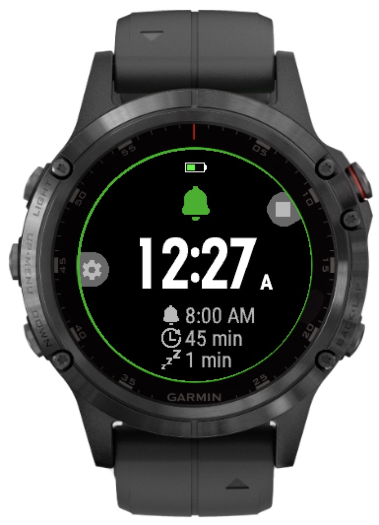 garmin fenix 5 smart alarm