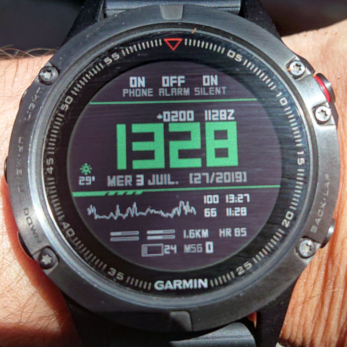 Garmin military watch store face