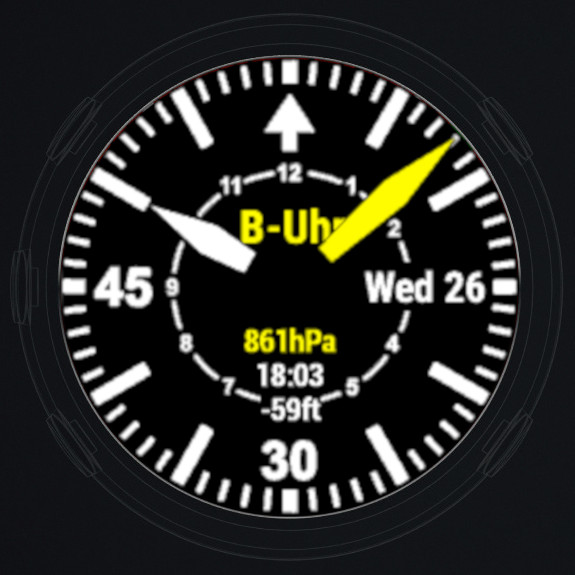 B-Uhr - Anti-Aliasing | Garmin Connect IQ