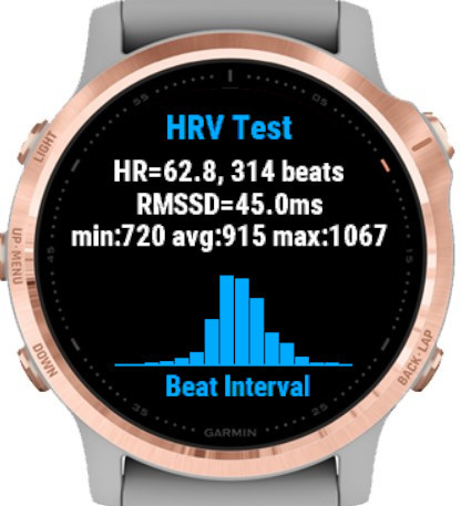 Simple HRV Garmin Connect IQ