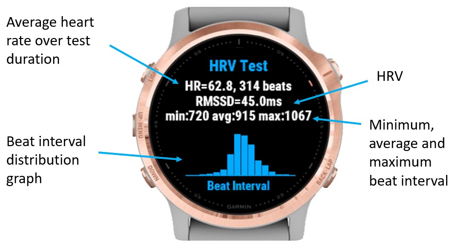 Garmin discount watch hrv