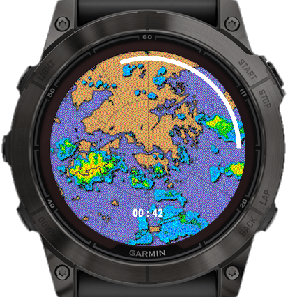 Weather radar 2025 widget garmin