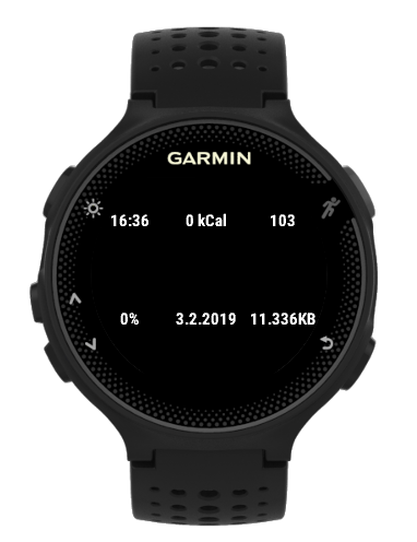 Widget garmin sales forerunner 235