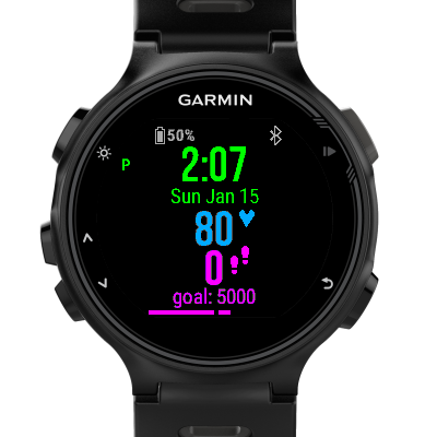 Garmin watch face with heart rate new arrivals