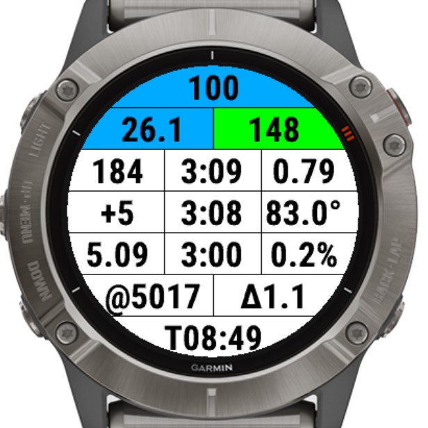 Screen High Data Density Data Field | Garmin Connect IQ