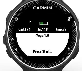 Garmin store yoga tracking