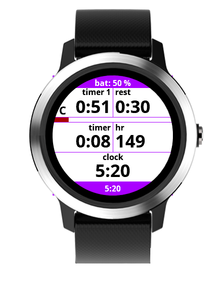 Garmin vivoactive store 3 timer