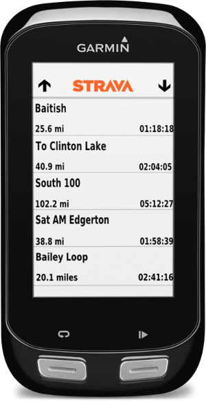 garmin edge explore strava