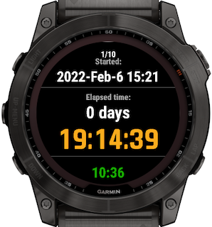 Garmin forerunner 35 countdown on sale timer