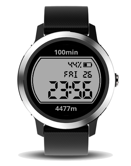 garmin clock