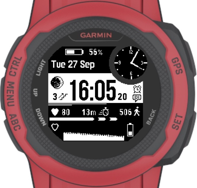 Garmin instinct discount watch face options