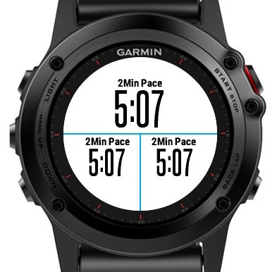 Lap best sale pace garmin