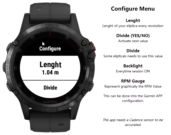 Elliptical Garmin Connect IQ