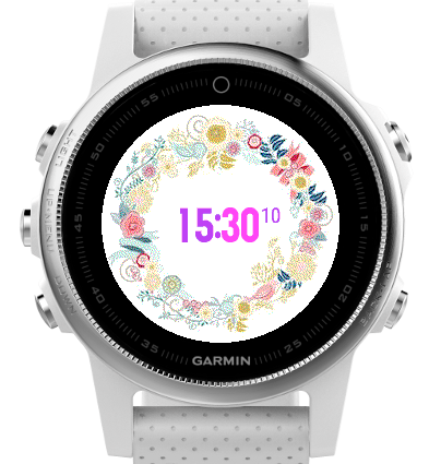 Waldorf Watch Face for Ladies Garmin Connect IQ